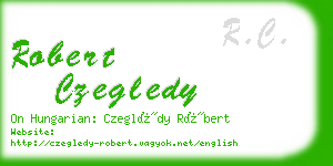 robert czegledy business card